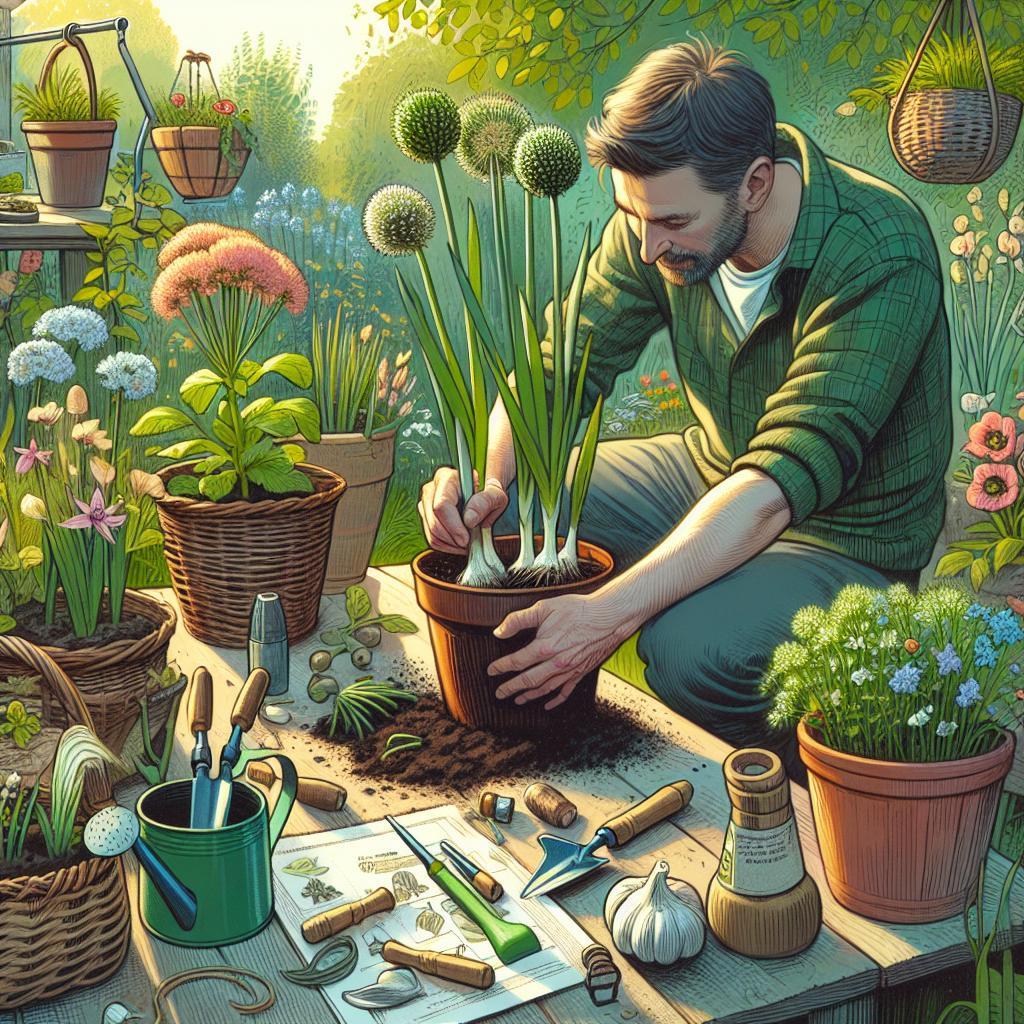 Jak sázet medvědí česnek – jednoduchý průvodce pro perfektní výsledky!