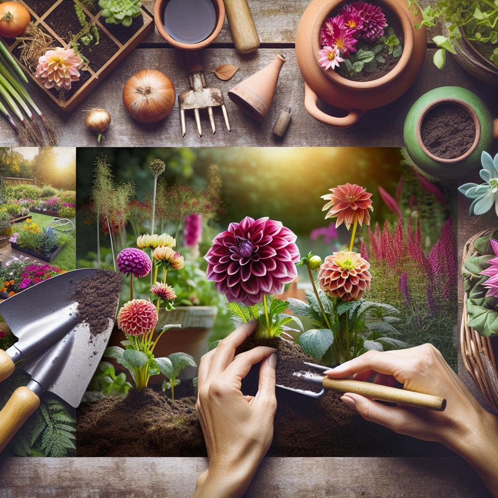 Jak sázet jiřiny – jednoduchý průvodce pro perfektní výsledky!