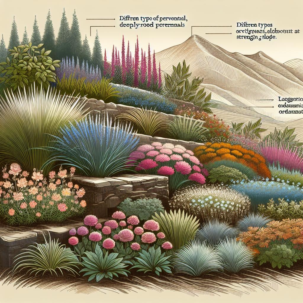 Trvalky pro zpevnění svahu a estetiku