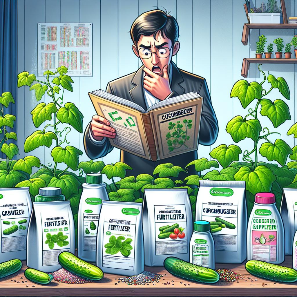 Jak vybrat správné hnojivo pro okurky