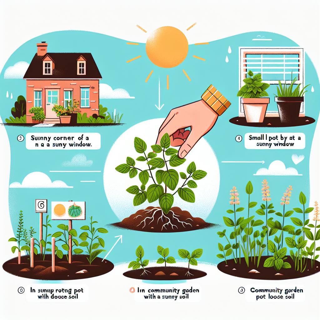 Jak vybrat správné místo pro meduňku