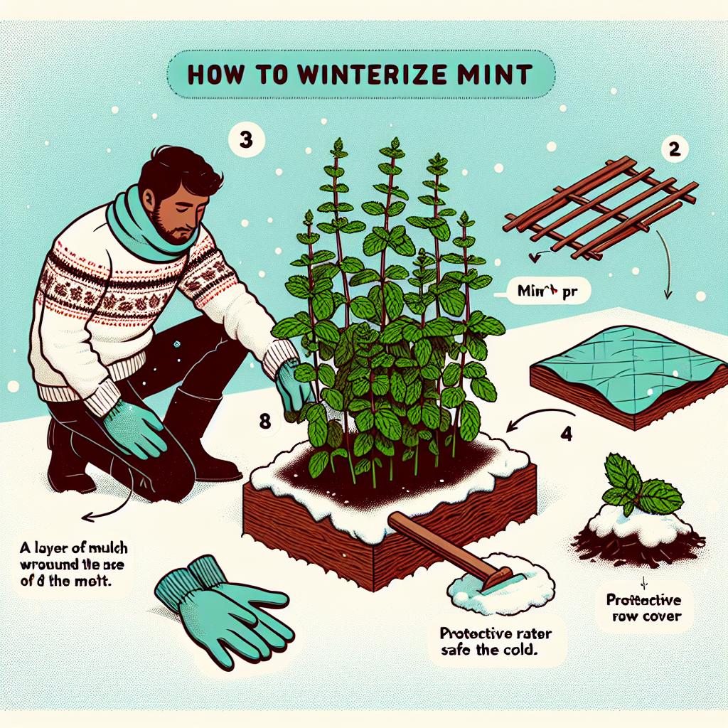 Jak správně zazimovat mátu
