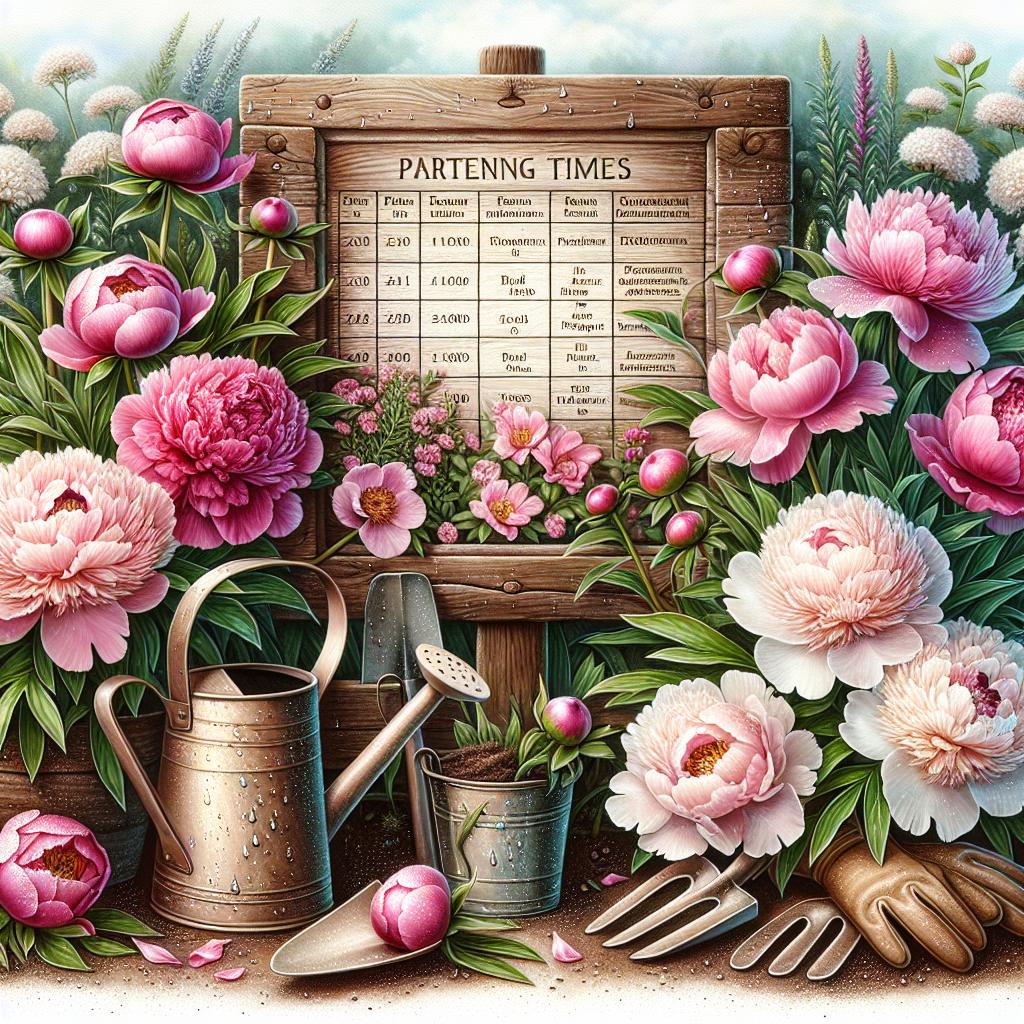 Pivoňky a jejich ideální doba výsadby