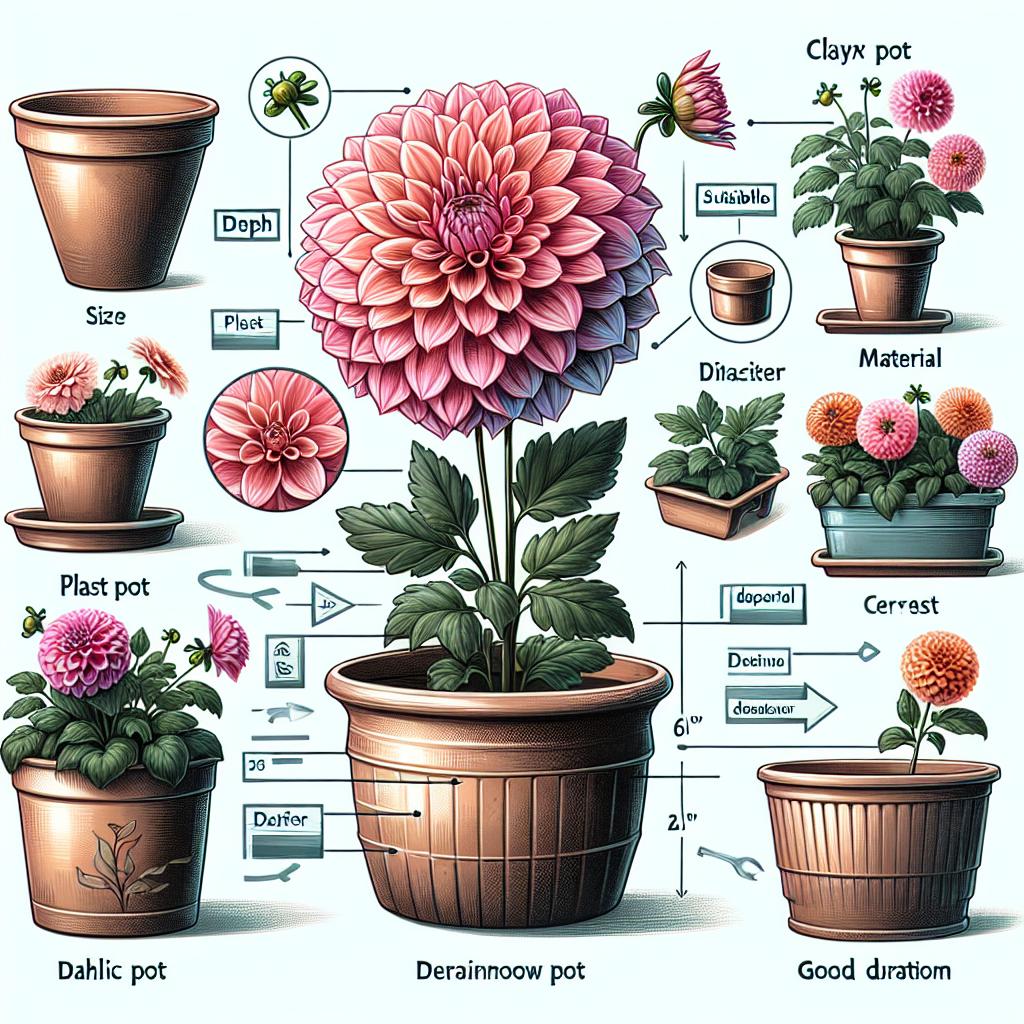 Jak vybrat správný květináč pro jiřiny