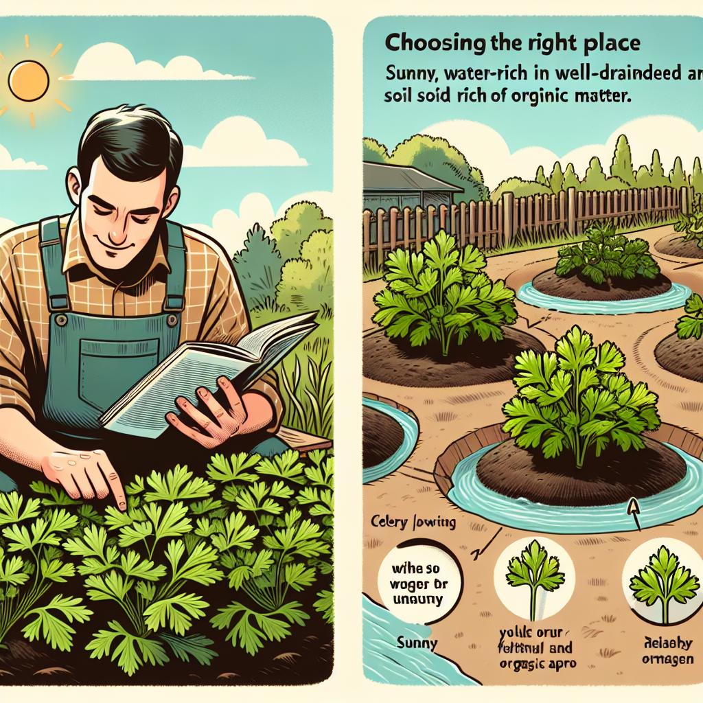 Jak vybrat správné místo pro pěstování celeru
