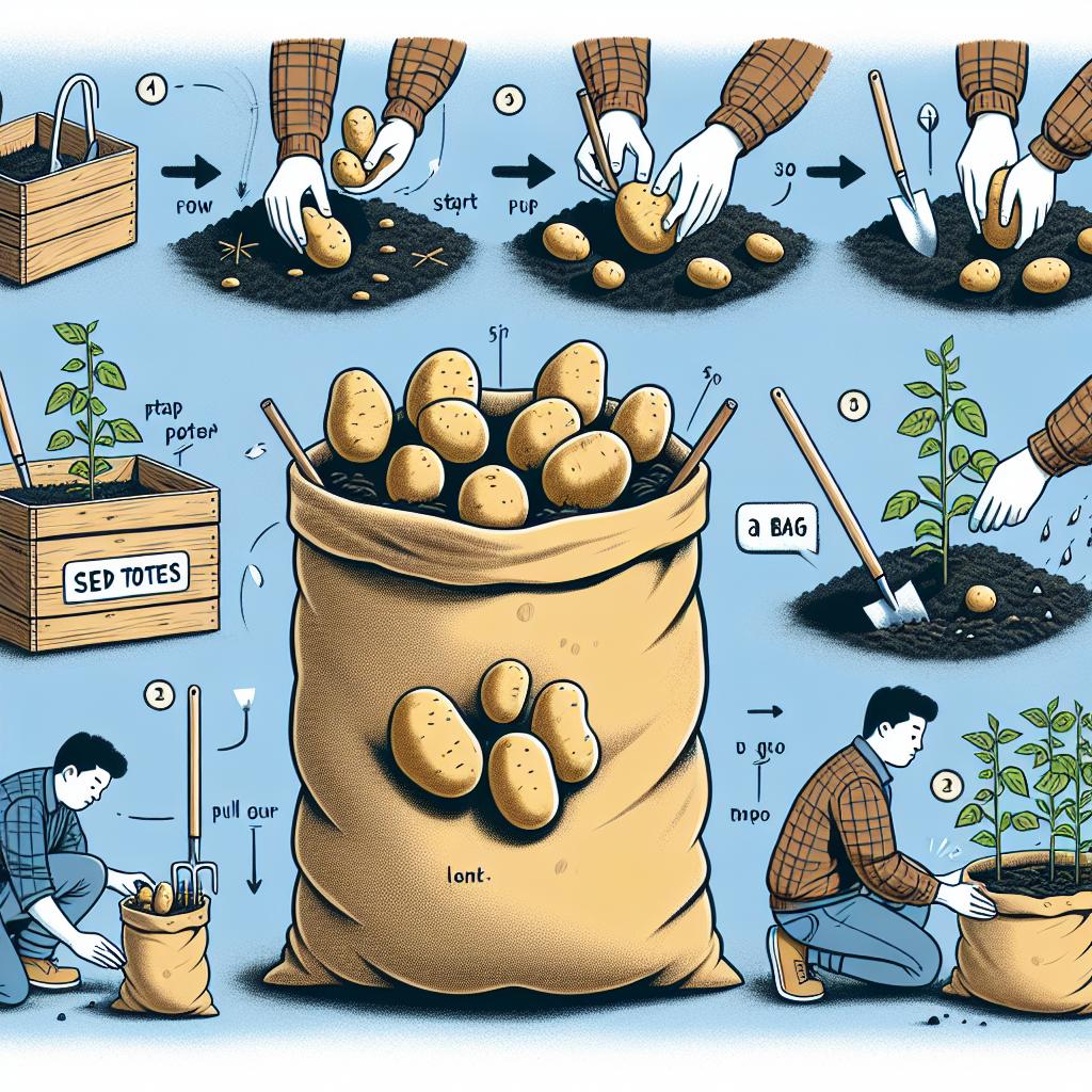 Jak začít s pěstováním brambor v pytli