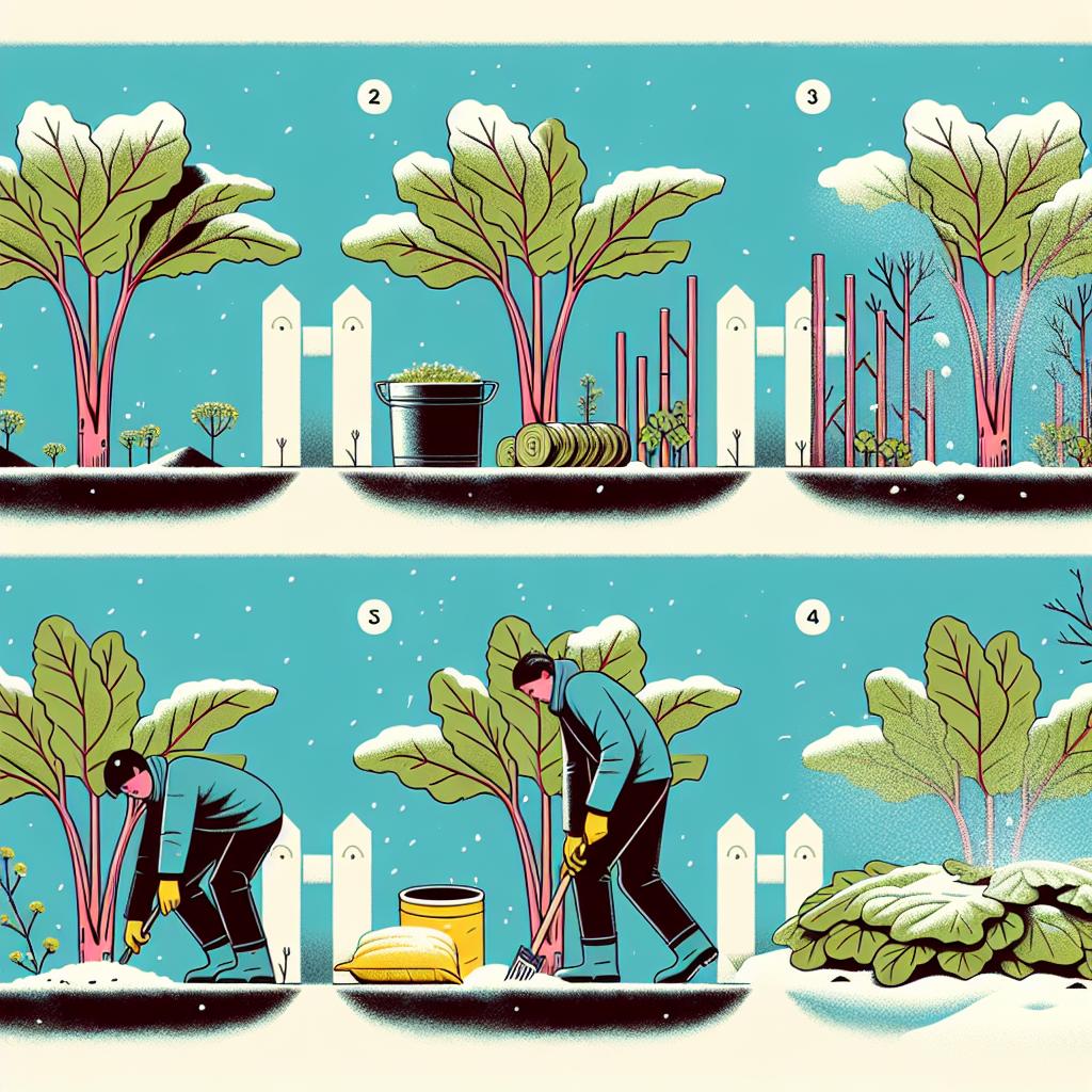 Jak ⁣správně zazimovat rebarboru