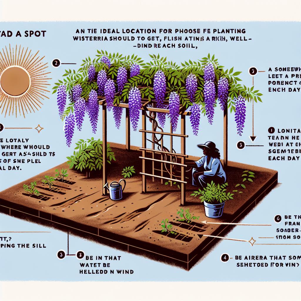 Jak vybrat ideální místo pro vistárii