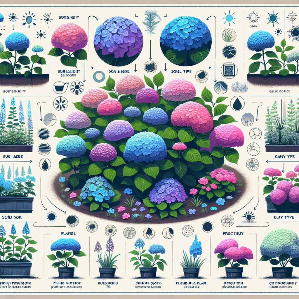 Jak vybrat ideální místo pro hortenzie