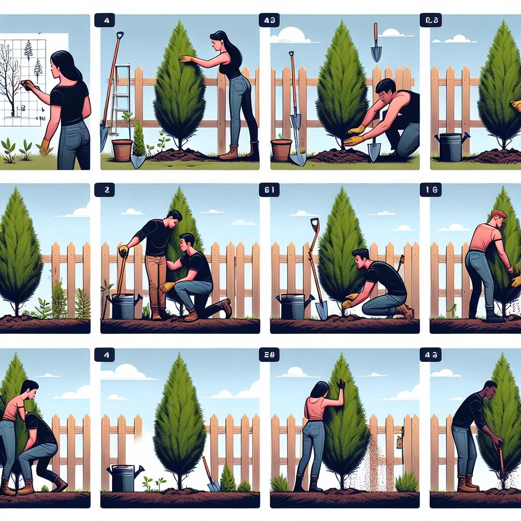 Jak správně sázet tůje u plotu