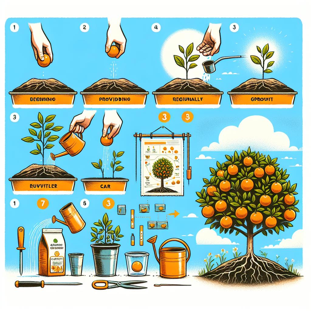 Jak začít s pěstováním pomerančovníku